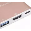 USB-C į HDMI vaizdo adapteris SidabrinėSTONE EP08 (USB‑C 3.1, HDMI) Rožinis
