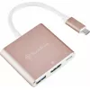 USB-C į HDMI vaizdo adapteris SidabrinėSTONE EP08 (USB‑C 3.1, HDMI) Rožinis