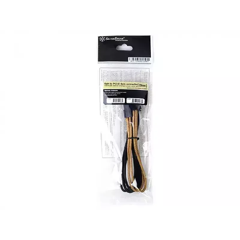 PCI-E 6 kontaktų maitinimo laidas Sidabrinėstone PP07-IDE6BG 0,3 m
