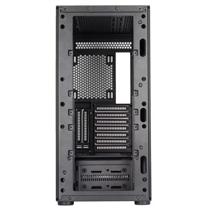PC korpusas Sidabrinėstone SETA D1 Midi Tower juodas