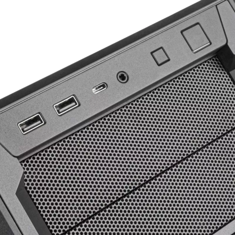 PC korpusas Sidabrinėstone SETA D1 Midi Tower juodas