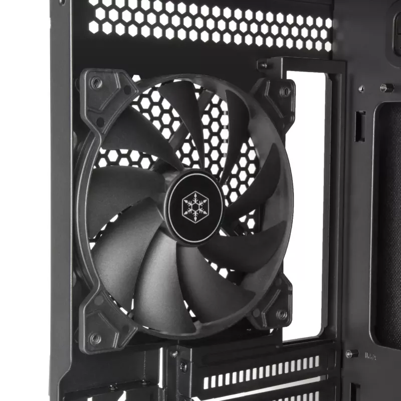 PC korpusas Sidabrinėstone SETA D1 Midi Tower juodas
