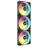 CORSAIR Qx RGB serijos Icue Link Qx120 RGB 120 mm magnetinio kupolo RGB ventiliatoriaus pradinis rinkinys