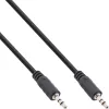 InLine Audio kabelis 3.5mm stereo vyriškas / vyriškas 5 m, 3.5mm, vyriškas, 3.5mm, vyriškas, 5 m, juodas