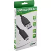 USB 3.2 Gen.1x2 kabelis InLine 35714 1.5m USB-C patinas USB-A patinas juodas