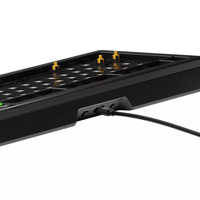 Mechaninė klaviatūra GLORIOUS GMMK 3 PRO 75% Barebones laidinė USB, RGB, juoda, 2 m laidas