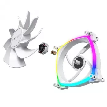 Fan Montech RX120 PWM 12 cm 800-1600 RPM 27 dB White