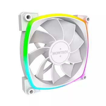 Fan Montech RX120 PWM 12 cm 800-1600 RPM 27 dB White