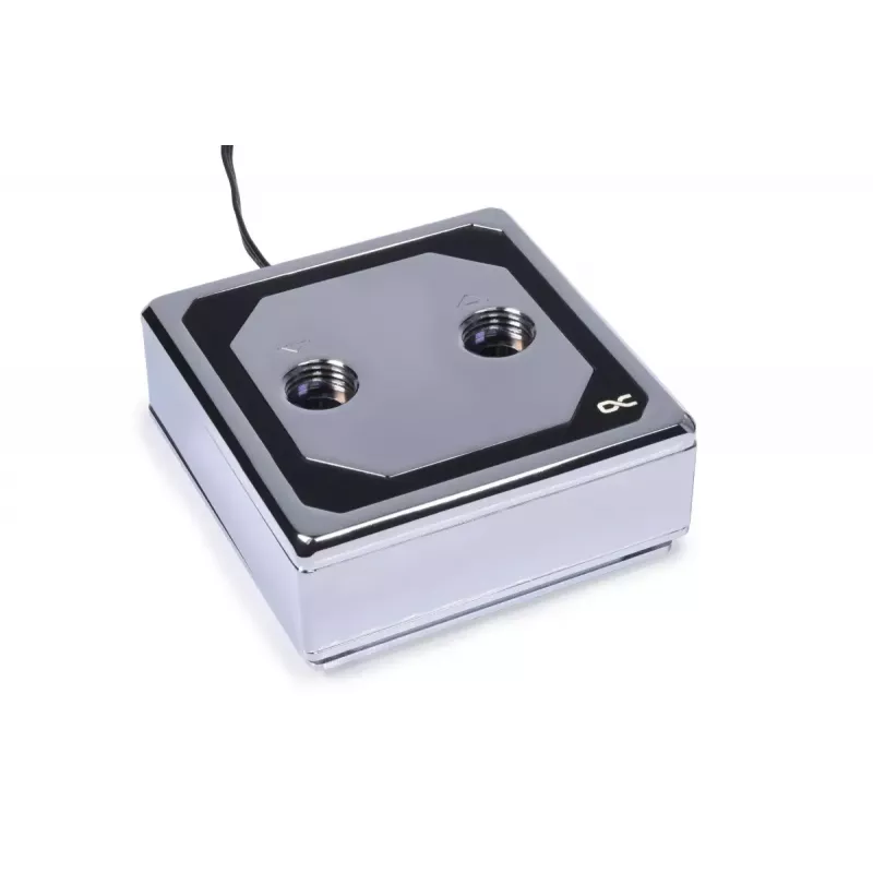Vandens blokas Alphacool 13083 su žalvariu, variu ir chromu, 70 mm