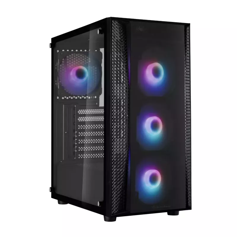 PC Case Sidabrinėstone FARA B1 PRO Tower Juoda