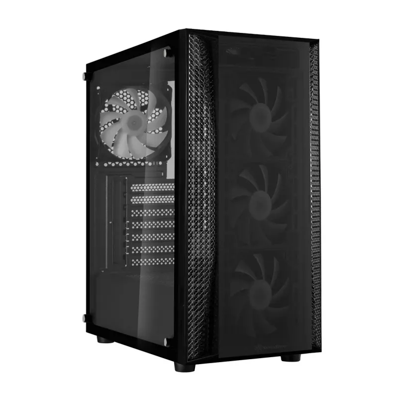 PC Case Sidabrinėstone FARA B1 PRO Tower Juoda