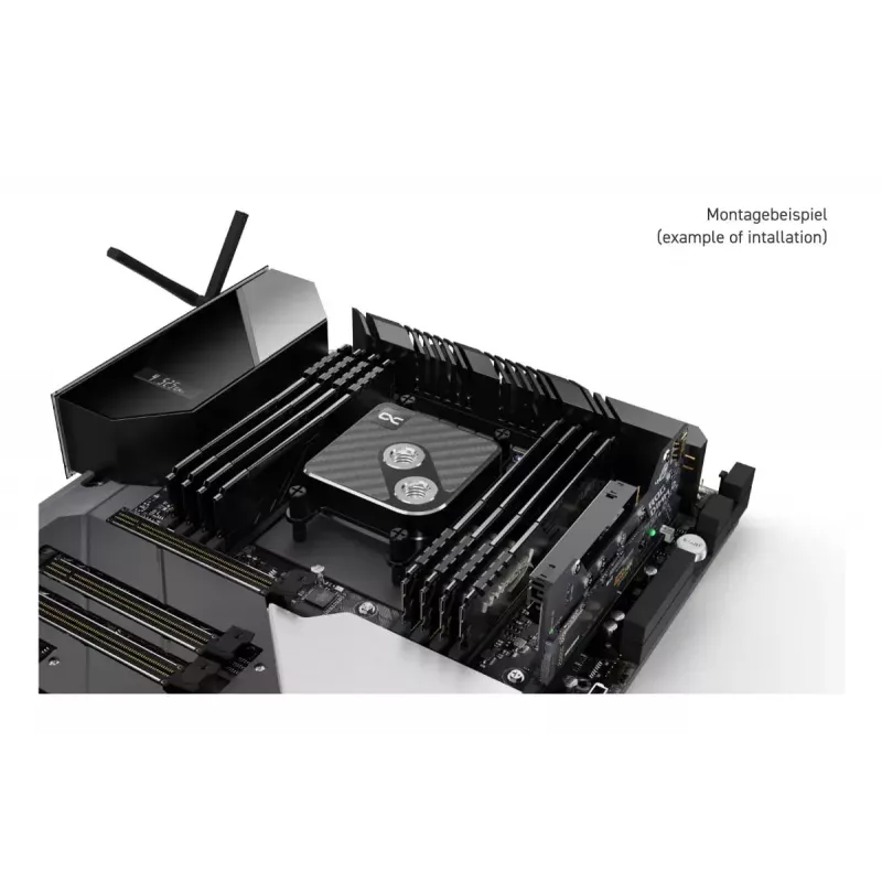 „Alphacool Core 1 Carbon“ vandens blokas, žalvaris, varis, nikelis, juodas, 72 mm