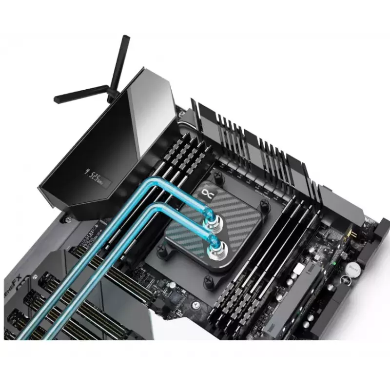 „Alphacool Core 1 Carbon“ vandens blokas, žalvaris, varis, nikelis, juodas, 72 mm