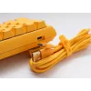 Ducky One 3 Geltona Mini klaviatūra, žaidimams, USB, vokiška, mechaninė, RGB