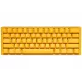 Ducky One 3 Geltona Mini klaviatūra, žaidimams, USB, vokiška, mechaninė, RGB