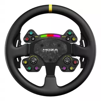 Moza Racing RS V2 vairas, Vairas, PC, Įvairi, Laidinis ir belaidis, Juoda, Anglies pluoštas, Oda