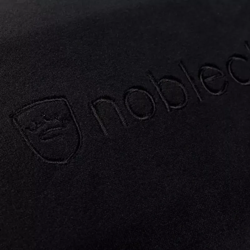 Pagalvėlių rinkinys noblechairs NBL-SP-PST-002 — 2 dalių juodos sėdimosios ir juosmens pagalvėlės