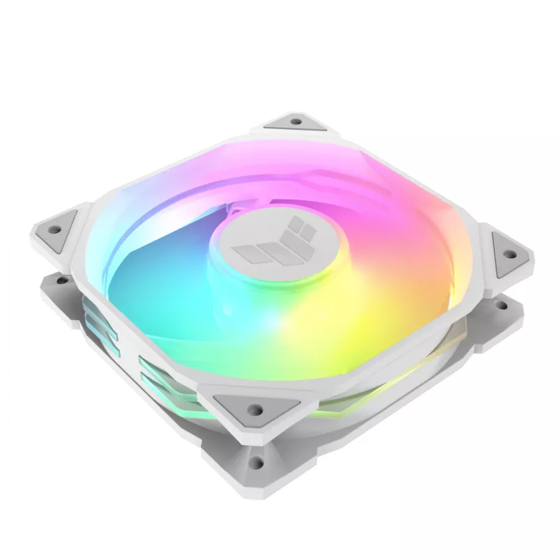 Oro aušintuvas ASUS TUF GAMING TR120 ARGB REVERSE 120 mm 2000 RPM balta, hidraulinis guolis, 76,3 CFM