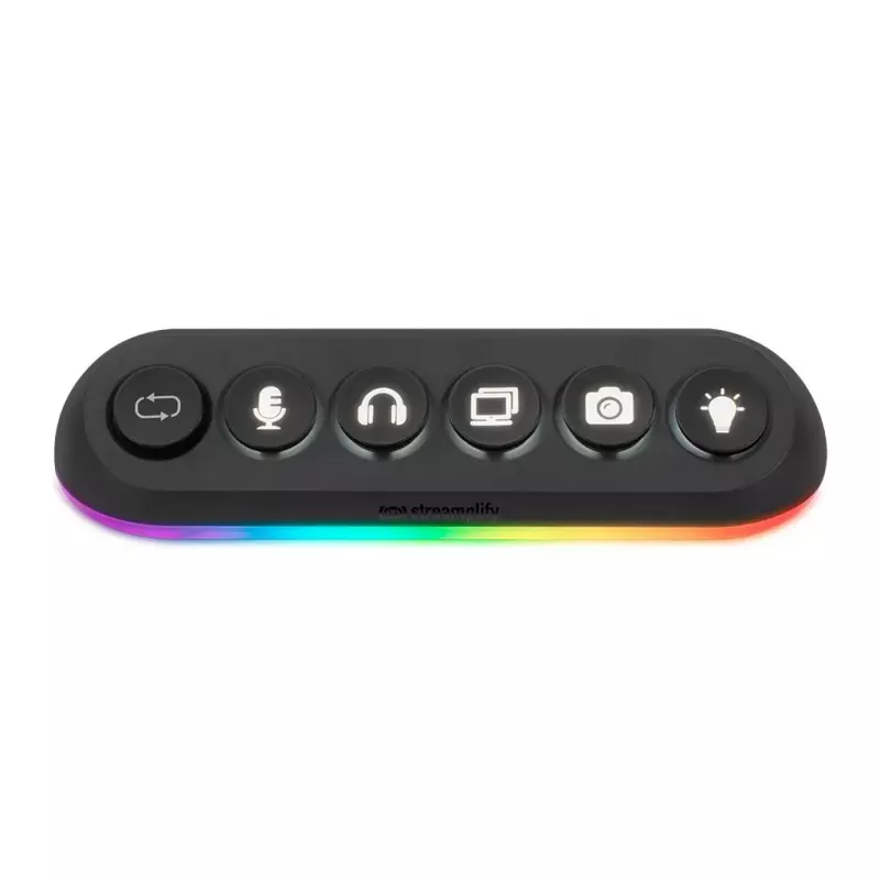 Streamplify HUB DECK 5 juodas USB 2.0 USB 3.0 24W 1,8m