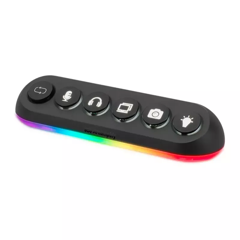 Streamplify HUB DECK 5 juodas USB 2.0 USB 3.0 24W 1,8m