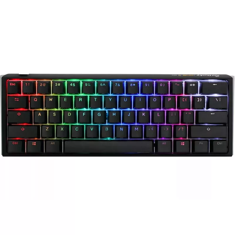 Ducky One 3 Classic Mini klaviatūra, skirta žaidimams, USB, vokiška, juoda balta