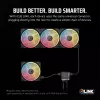 Ventiliatorius Corsair iCUE LINK LX140-R RGB 14 cm Juodas 2000 RPM 3.55 mmH2O