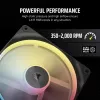 Ventiliatorius Corsair iCUE LINK LX140-R RGB 14 cm Juodas 2000 RPM 3.55 mmH2O