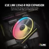 Ventiliatorius Corsair iCUE LINK LX140-R RGB 14 cm Juodas 2000 RPM 3.55 mmH2O