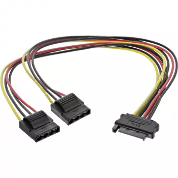 InLine SATA maitinimo Y laidas, 1 įėjimas du išėjimai, 0,03 m