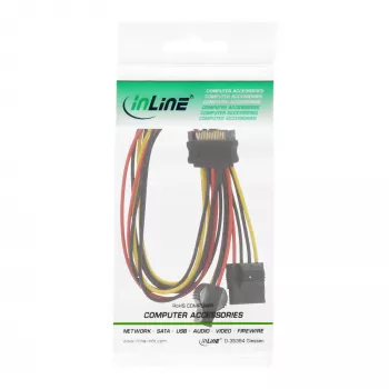 InLine SATA maitinimo Y laidas, 1 įėjimas du išėjimai, 0,03 m