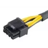 Vidinis maitinimo kabelis Akasa AK-CBPW10-15BK 0,15 m PCI-E 8-ių kontaktų ATX 4-ių kontaktų