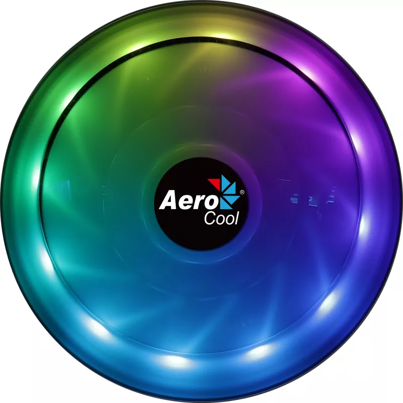 Aerocool Core Plus procesoriaus aušintuvas 13,6 cm, juodas, baltas