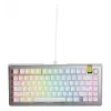 Mechaninė žaidimų klaviatūra GLORIOUS GMMK 3 PRO HE 75% surinkta laidinė USB QWERTY sidabrinė