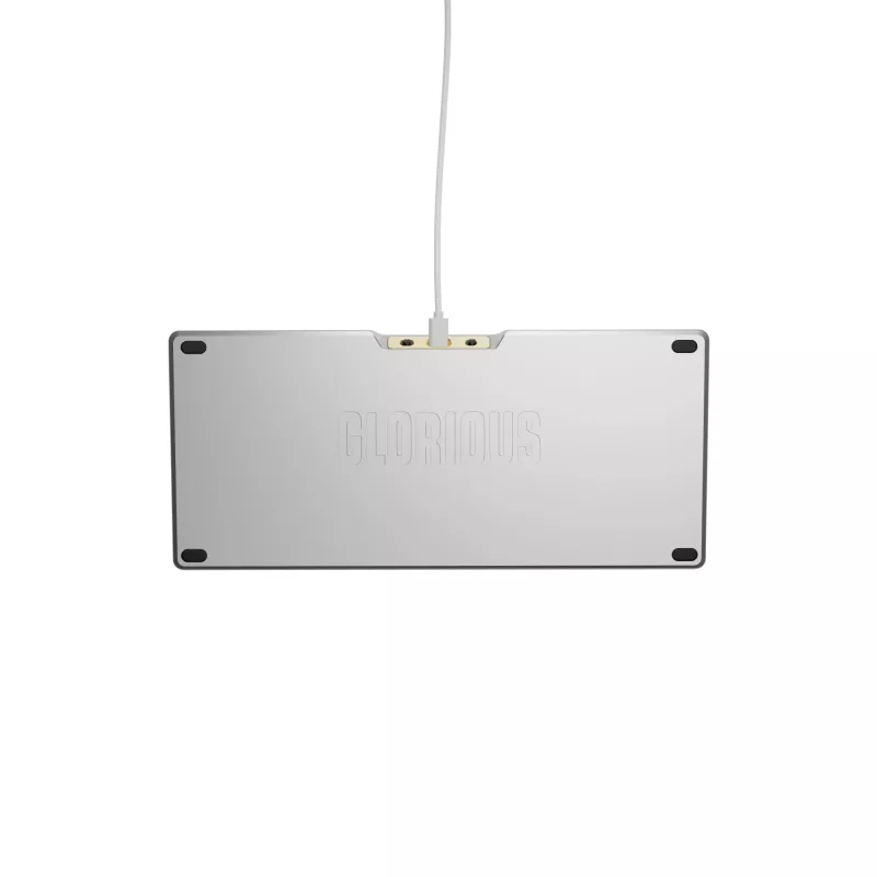 Mechaninė žaidimų klaviatūra GLORIOUS GMMK 3 PRO HE 75% surinkta laidinė USB QWERTY sidabrinė