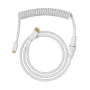 Suvyniotas USB laidas GLORIOUS GMMK Ghost White (GLO-KB-ACC-CBL-COIL-GWHT) – suvyniotas klaviatūros laidas, Ghost White spalva