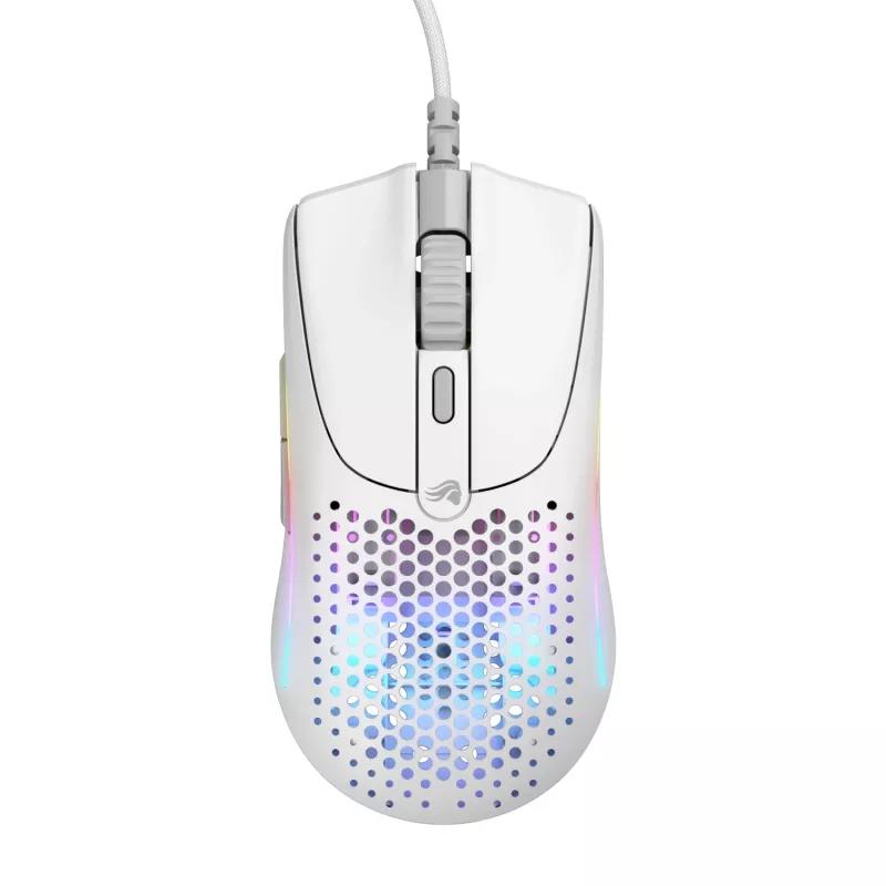 Glorious Gaming Glorious Model O 2 Mini - Matinė balta, Dešiniarankė, Optinė, USB Type-A, 26000 DPI, Balta