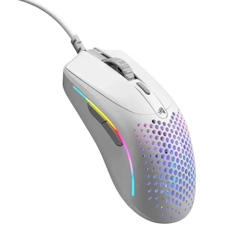 Glorious Gaming Glorious Model O 2 Mini - Matinė balta, Dešiniarankė, Optinė, USB Type-A, 26000 DPI, Balta