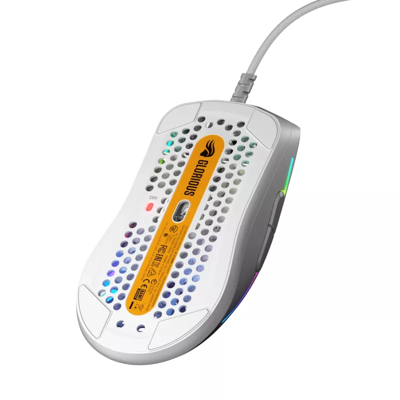 Glorious Gaming Glorious Model O 2 Mini - Matinė balta, Dešiniarankė, Optinė, USB Type-A, 26000 DPI, Balta