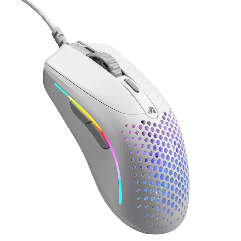 Glorious Gaming Glorious Model O 2 Mini - Matinė balta, Dešiniarankė, Optinė, USB Type-A, 26000 DPI, Balta