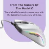 Glorious Gaming Glorious Model O 2 Mini - Matinė balta, Dešiniarankė, Optinė, USB Type-A, 26000 DPI, Balta