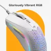 Glorious Gaming Glorious Model O 2 Mini - Matinė balta, Dešiniarankė, Optinė, USB Type-A, 26000 DPI, Balta