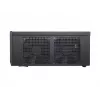 PC korpusas SILVERSTONE Grandia GD05 HTPC juodas — Mini‑ITX/DTX/Micro‑ATX, 2×3,5 colio + 2×2,5 colio, 1×5,25 colio, 3×120 mm šoniniai ventiliatoriai, USB 3.0