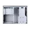 PC korpusas SILVERSTONE Grandia GD05 HTPC juodas — Mini‑ITX/DTX/Micro‑ATX, 2×3,5 colio + 2×2,5 colio, 1×5,25 colio, 3×120 mm šoniniai ventiliatoriai, USB 3.0