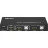 InLine 2x1 HDMI KVM jungiklis, 2x1, HDMI 4K2K, USB 2.0 šakotuvas, su garso įvestimi