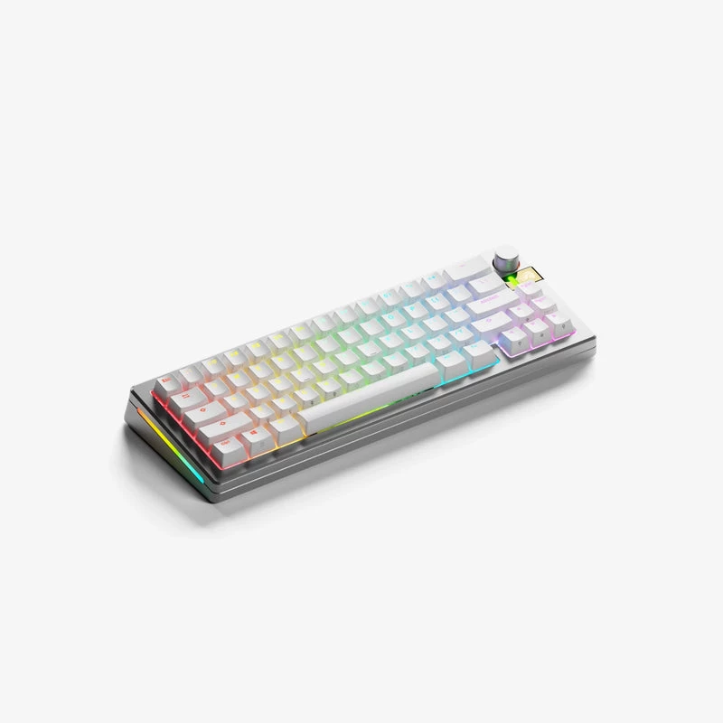 Glorious Gaming GMMK 3 PRO HE 65% Paruošta belaidė klaviatūra sidabrinė - US