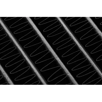 Radiatorius EKWB — žalvaris/varis/nerūdijantis plienas balta 145×325×44 mm