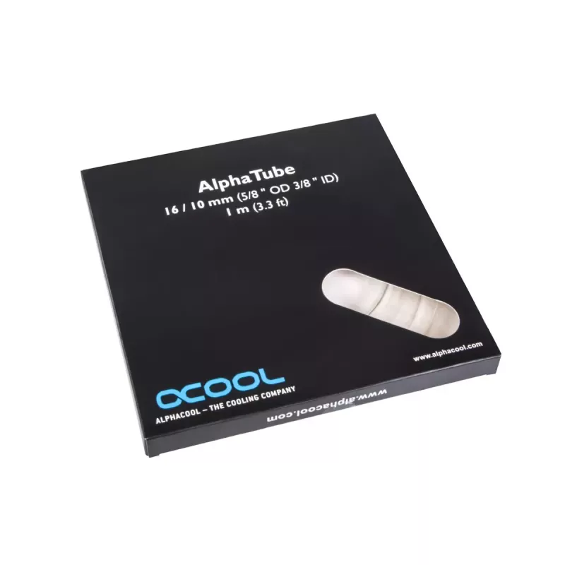 Alphacool 17496 permatomas PVC vamzdelis, 1,6 cm skersmuo, 100 cm ilgis