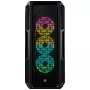 CORSAIR Mid-tower ATX kompiuterio korpusas - Icue 5000t - RGB grūdintas stiklas - juodas