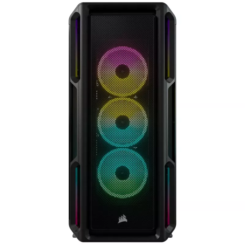 CORSAIR Mid-tower ATX kompiuterio korpusas - Icue 5000t - RGB grūdintas stiklas - juodas