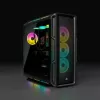 CORSAIR Mid-tower ATX kompiuterio korpusas - Icue 5000t - RGB grūdintas stiklas - juodas
